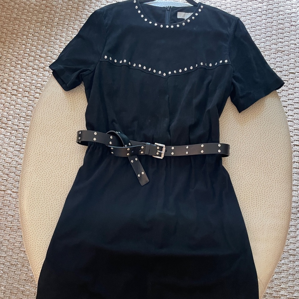 Michael Kors Black Suede Dress size XL NWT